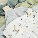 GLLQUEN BABY Muslin Swaddle Blankets for Girls Boy, 4-Pack Baby Blankets for Girl Boy, Newborn Receiving Blanket, Baby Swaddle Blanket Unisex, Baby Essentials, Registry & Gift, 40 x 38 inches by TinyTreasures Baby Boutique