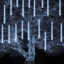 TW SHINE Christmas Meteor Shower Lights Outdoor, 864 LED 12" 24 Tubes Waterproof Christmas Lights Outdoor Plug in, Snow Falling Rain Icicle Xmas Lights Decorations, White by GreenHaven Gardens