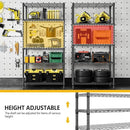 1250 lbs 5 Tier Shelf Metal Storage Shelves Shelving Wire Rack Heavy Duty Closet Organizers for Garage Kitchen Bathroom Laundry Black 13.8" D x 35.4" W x 68.5" H by CozyNest Decor
