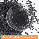 10 lbs Black Pebbles for Indoor Plants, Succulent, Bamboo, Vase, 3/8" Plant Rocks for Pots Indoor, Small River Rocks Decorative Pea Gravel, Highly Polished by GreenHaven Gardens