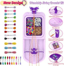 Friendship Bracelet Making Kit, Arts and Crafts Loom Bracelet Maker for Kids, Jewelry String Making supplies with 3 Thread Styles & 6 Bead Types, Christmas Birthday Gifts for Girls Ages 6 7 8 9 10+ by TinyTreasures Baby Boutique
