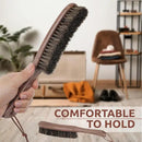 Lint Brush for Clothes with 100% Soft Horse Hair Bristle, Large Walnut Wood Handle, Lint Remover for Hat, Pet Hair, Suits, Cashmere, Wool, Velvet, Suede, Shoe by CozyNest Decor