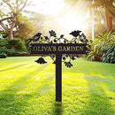 Metal Signs Customized | Personalized Garden Stake Metal Sign | Custom Metal Garden Sign | Personalized Garden Name Sign | Custom Sign Outdoor Metal | Gardening Decor Gifts for Gardeners by CozyNest Decor