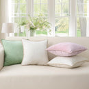 decorUhome Chenille Soft Throw Pillow Covers 12x20 Set of 2, Lumbar Velvet Farmhouse Neutral Decorative Euro Pillow Covers with Stitched Edge for Couch Sofa Bed Home Decor, Blush Pink by CozyNest Decor