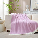 Snuggle Sac Bedding Blanket Light Purple Twin Size, Super Soft Warm Cozy Blankets for Bed, Living Room, Luxurious Microfiber Blanket Dupes, Heather Lilac, 60x80 inches by TinyTreasures Baby Boutique
