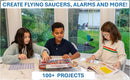 Snap Circuits Jr. SC-100 Electronics Exploration Kit, Over 100 Projects, Full Color Project Manual, 28 Parts, STEM Educational Toy for Kids 8 + by TinyTreasures Baby Boutique