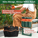 Garden Kneeler and Seat Foldable Kneeling Chair with Extendable Legs & Thickened Pad,Heavy Duty Foldable Gardener Stool with Tool/Storage Bags for Grandparents Gardeners by GreenHaven Gardens