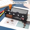 6.29'' × 2.28'' × 2.48 Black Magnetic Basket for Refrigerator Magnetic Locker Organizer for Home Office Accessories, Magnetic Basket for Whiteboard by CozyNest Decor