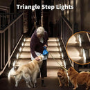KINKAI 6 Pack Solar Stair Lights, Outdoor Triangle Step Light Waterproof Deck Lighting for Outside, Step Front Door Porch Yard Patio Decor (White Light) by GreenHaven Gardens