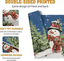 Blue Snowman Christmas Placemats Set of 4 Xmas Tree Cardinal Snowflakes Linen Table Mats Seasonal Winter Holiday Place Mats Washable Placemat for Party Kitchen Dining Outdoor Indoor Decor by CozyNest Decor