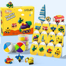 Kids Air Dry Clay Kit,12 Pack Traffic Modeling Magic Clay Sculpting Set | Ultra Light Non-Toxic DIY Art & Crafts School Classroon Projects,Home Party Favors Supplies for Boys Girls Adults by TinyTreasures Baby Boutique