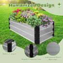 Galvanized Raised Garden Bed 6x3x2 Ft Outdoor Garden Planter Boxes Bottomless for Vegetables, Flowers, Herbs and Succulents Large Metal Raised Garden Bed (Sliver, 72''W×24''H×36''D) by CozyNest Decor