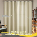 NICETOWN 100% Blackout Curtains for Bedroom Solid Thermal Insulated Grommet Room Darkening Curtains & Drapes Luxury Decor for Living Room Nursery, 52 x 84 Inch, Cream, 2 Panels by TinyTreasures Baby Boutique