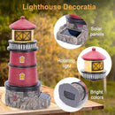 Solar Powered Lighthouse,Village Christmas Decor,Christmas Village Building Waterproof Statue Lighthouse Lamp for Yard Lawn Patio Gifts by GreenHaven Gardens
