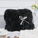 GONAAP Fuzzy Faux Fur Throw Blanket Twin Size Black Super Soft Cozy Plush Fuzzy Shaggy Blanket for Couch Sofa Bed (Black, Twin(60"x80")) by CozyNest Decor