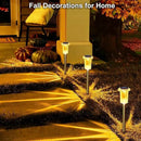 DenicMic Halloween Solar Lights Outdoor 10 Pack Orange LED Waterproof Yard Garden Patio Backyard Pathway Walkway Landscape Lawn Outside Fall Decorations Outdoor by CozyNest Decor