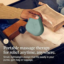 TheraGun Mini (2nd Generation) by Therabody - Handheld Electric Massage Gun - Compact Deep Tissue Treatment for Any Athlete On The Go - Portable Percussion Massager with QuietForce Technology (Green) by CozyNest Decor