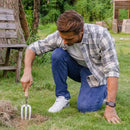 Berry&Bird Gardening Hand Fork, Stainless Steel Hand Weed Fork, Traditional Garden Hand Fork Tool with Ergonomic Ash Wood Handle for Weeding, Digging, Planting and Cultivating by GreenHaven Gardens