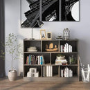 Tangkula 8-Cube Bookcase, Wood 3 Tier Open Storage Bookshelf, Modern Multipurpose Display Cabinet for Living Room, Study, Reading Nook, 48 x 12.5 x 36.5 Inch, Grey by CozyNest Decor