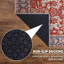 Keen Home Design 2x10 Rug - Machine Washable Runner Rug with Non-Slip Backing, Ideal for Hallway, Entryway, Kitchen, Laundry Room - Vintage, Easy Clean, Durable, Low Pile - (2'6" x 10') by CozyNest Decor