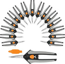 Fiskars 15pc Micro-Tip Pruning Snip Set, Precision Stainless Steel Blades, Softgrip Handles for Deadheading, Trimming & Shaping Small Plants by GreenHaven Gardens