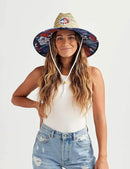 Straw Hat for Men & Women | Lifeguard Hat, Beach Hat & Sun Hat | UPF 50+ Wide Brim for Sun Protection | One Size | Hemlock by GreenHaven Gardens