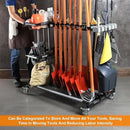Ultimate Yard Tool Storage Rack with Rolling Casters – Organize All Your Garden Tools Effortlessly by GreenHaven Gardens