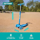 Gotrax KS1 Kids Kick Scooter, LED Lighted Wheels and 3 Adjustable Height Handlebars, Lean-to-Steer & Widen Anti-Slip Deck, 3 Wheel Scooter for Boys & Girls Ages 2-8 and up to 110 Lbs by TinyTreasures Baby Boutique