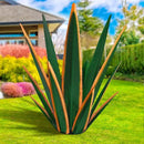 Large Tequila Rustic Sculpture, Rustic Metal Plants for Outdoor Patio Yard, Home Decor Hand Painted Agave Garden Statue, Outdoor Lawn Ornaments Yard Stakes (Dark Green - L) by CozyNest Decor
