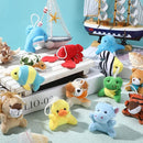 Zhanmai 100 Pcs Mini Plush Stuffed Animal Bulk Small Animal Toys Keychain Party Favors Easter Egg Stuff for Kids Birthday Valentine Carnival Classroom Prizes Gift Goodie Bag Filler(Ocean Style) by TinyTreasures Baby Boutique