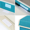 popoly Large Toy Box Chest Storage with Flip-Top Lid, Collapsible Toy Bin Storage Organizer for Boys, Kids, Girls, Toys, Playroom Organizers, 25"x13" x16"(Linen Teal) by TinyTreasures Baby Boutique