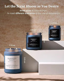 M&SENSE Summer's Night Soy Candle, Large 2 Wick, 19.4oz Up to 110 Hours Burn Time, Natural Scented for Home, Manly Candle in Glass Jar for Bedroom by CozyNest Decor