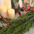 Artificial Norfolk Pine Garland - Faux Christmas Garland Fake Green Garland for Fireplace,Table, Stairs, Mantle, Window,Indoor Outdoor,Home,Holiday Decor(1 PCS,5 FT) by CozyNest Decor