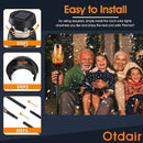 Otdair Solar Torch Lights with Flickering Flame, 12LED Tiki Torch Solar Lights Outdoor, IP65 Waterproof Mini Solar Torch Light Auto On/Off for Garden, Patio, Yard, Pathway, 8 Packs