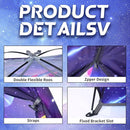 Space World Kids Play TentSpaceship Tent for Kids, Foldable Pop Up Indoor Outdoor Party Spaceship Playhouse Tent Toy for Boys Girls-47 * 47 * 41 (Dark Purple) by TinyTreasures Baby Boutique