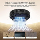 Mova P50 Pro Ultra Robot Vacuum and Mop, 19,000Pa Suction with Anti-Tangle Brush, Removable & Liftable Mop for Carpet & Floor, 167℉ Mop & Washboard Self Drying & Cleaning, Auto Empty & Refill, Black by CozyNest Decor