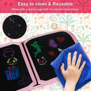 Erasable Doodle Set for Kids - Magic Drawing Book With 12 Watercolor Pens, 14 Page Reusable Writing Painting Set, Road Trip Car Game for Boys and Girls (Koala) by TinyTreasures Baby Boutique