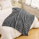 YUSOKI Luxury 3D Bubble Throw Blanket 2lb,All Ages,Home Decoration, (Grey,50 * 60inches) by CozyNest Decor