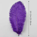 THARAHT 24pcs Purple Ostrich Feathers Natural Bulk 10-12Inch 25cm-30cm for Wedding Party Centerpieces Easter Gatsby and Home Decorate Ostrich Feather by CozyNest Decor