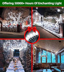 750 LED Outdoor Christmas Lights Decorations, 246ft Green Wire LED Christmas String Lights with Timer Memory, Twinkle Lighs for Indoor Outdoor Xmas Party Christmas Tree Wedding Garden Patio Cool White by GreenHaven Gardens