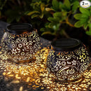 LeiDrail Hanging Solar Lanterns 2 Pack Solar Lanterns Outdoor Waterproof Garden Metal Decorative Light for Yard Patio Tree Tabletop Landscape by GreenHaven Gardens