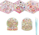 5 Set 3D Sticker Scene,Fun Room Sticker Book,Fun Stacking Miniature Scene Stickers,Make Your Own Stickers, 5 Set Cute Cartoon Sticker Therapy for Adults Kids by TinyTreasures Baby Boutique