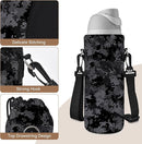 AUPET Water Bottle Sling Bag Carrier Crossbody Sleeve,Insulated Neoprene Bottle Case Holder Pouch Cover 500ML/17oz with Shoulder Strap for Walking Women Men by TinyTreasures Baby Boutique