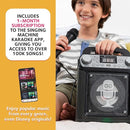 Singing Machine Portable Karaoke Machine with Wired Mic, Bluetooth, LED Lights - For Adults & Kids by TinyTreasures Baby Boutique