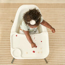 Regalo High Chair for Babies and Toddlers, Easy to Clean, Sturdy Award Winning Brand, Removable Oversized Tray with Cup Holder, Five Point Harness, White by TinyTreasures Baby Boutique