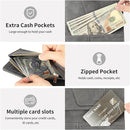 Passport Holder for Travel Rfid Passport Wallet for Women Men with Zipper Pocket Pen Sim Card Holders Slim Travel Accessories by TinyTreasures Baby Boutique