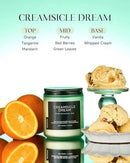 M&SENSE Orange Creamsicle Scented Candle, 7.05oz 50 Hours Slow Burning Non Toxic Natural Soy Wax 2 Wick Candle for Home Scented, Long Lasting Home Fragrance Gifts for Housewarming & Anniversry by CozyNest Decor