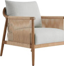 CHITA Braid Armchair Set of 2, Modern Accent Chair for Living Room, Light Grey by CozyNest Decor