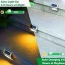 JSOT 12 Pack Solar Lights Outdoor Waterproof for Stairs Decor, Solar Deck Lights Stainless Steel Step Fence Patio Post Wall Lamp for Garden Pathway Walkway LED Lamp Light [Warm Light] by GreenHaven Gardens