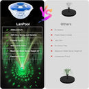 Floating Water Fountain with Underwater Lights, Rechargeable Battery Powered Pump Outdoor, 2 Modes Sprinkler Waterfall fountain for Inground Above Ground Pool, Pond-1PC by GreenHaven Gardens